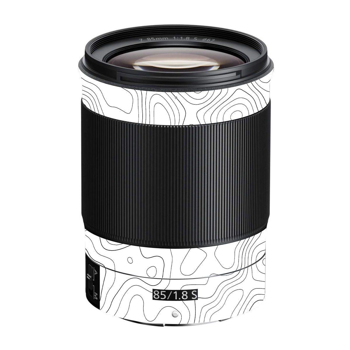 White Contour Design Nikon Nikkor Z 85mm F/1.8 S Camera Lens Skin