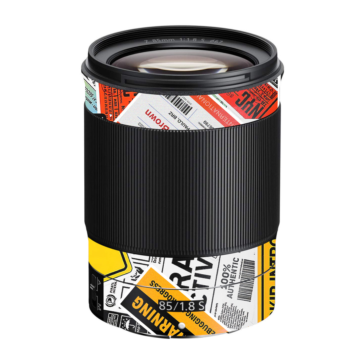 Tech Aesthetic Sticker Collage Nikon Nikkor Z 85mm F/1.8 S Camera Lens Skin