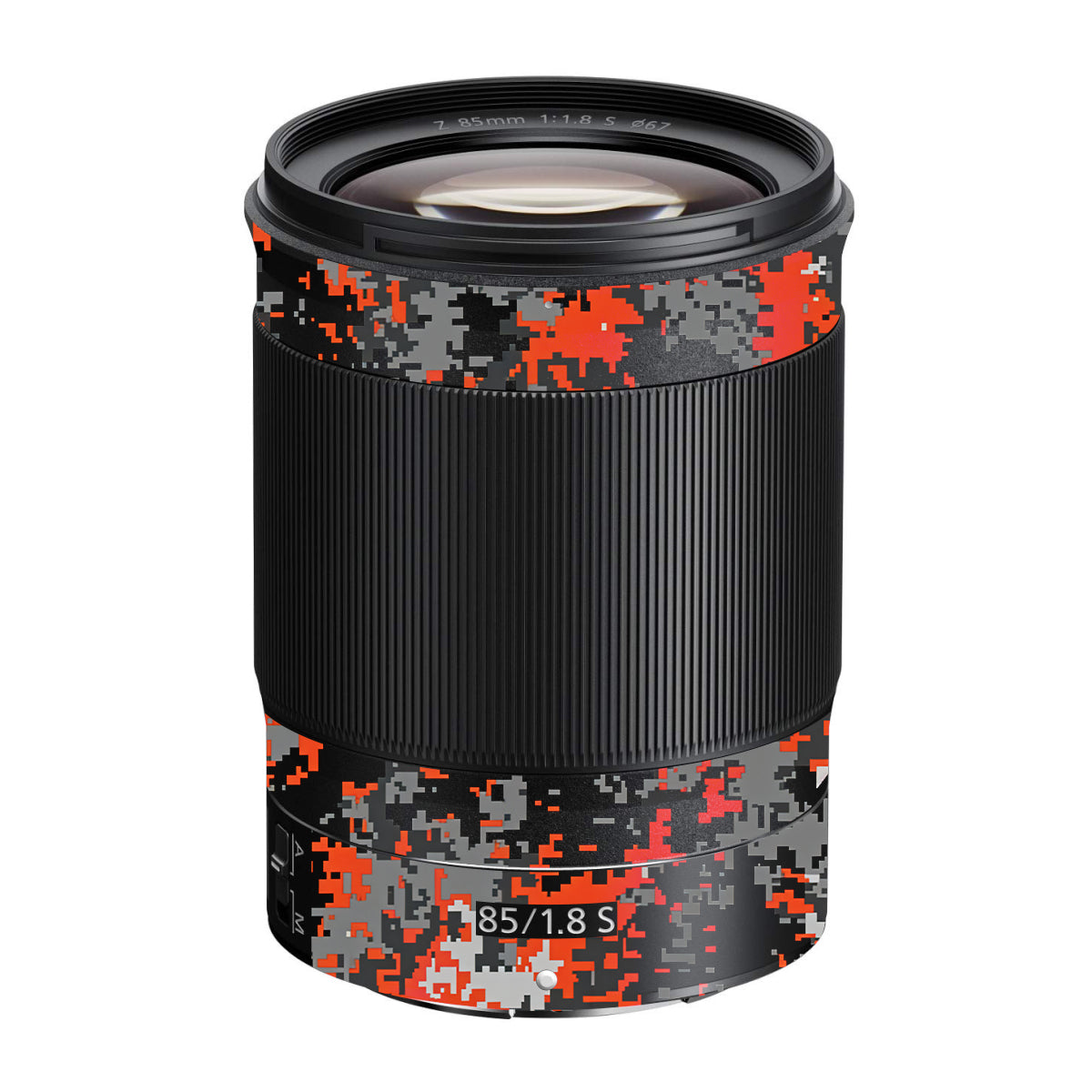 Inferno Pixel Nikon Nikkor Z 85mm F/1.8 S Camera Lens Skin
