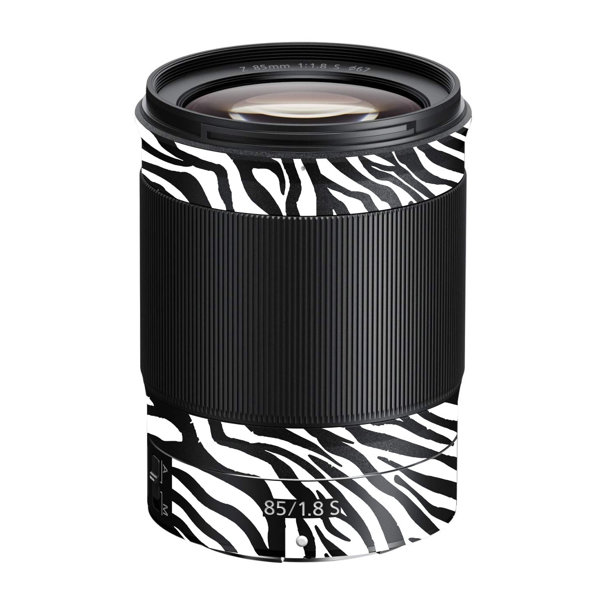 Classic Zebra Stripes Nikon Nikkor Z 85mm F/1.8 S Camera Lens Skin