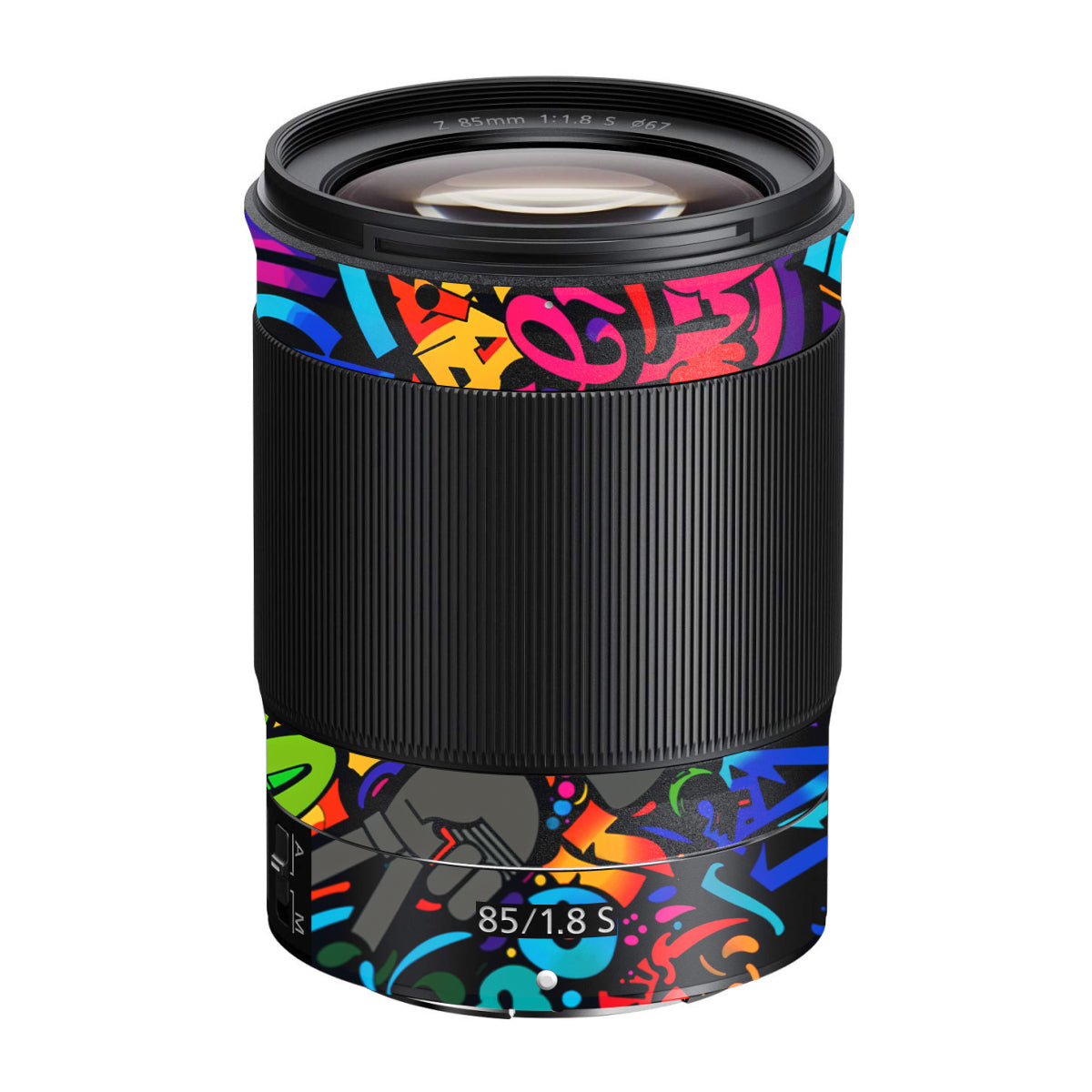 Colorful Urban Street Art Lettering Nikon Nikkor Z 85mm F/1.8 S Camera Lens Skin