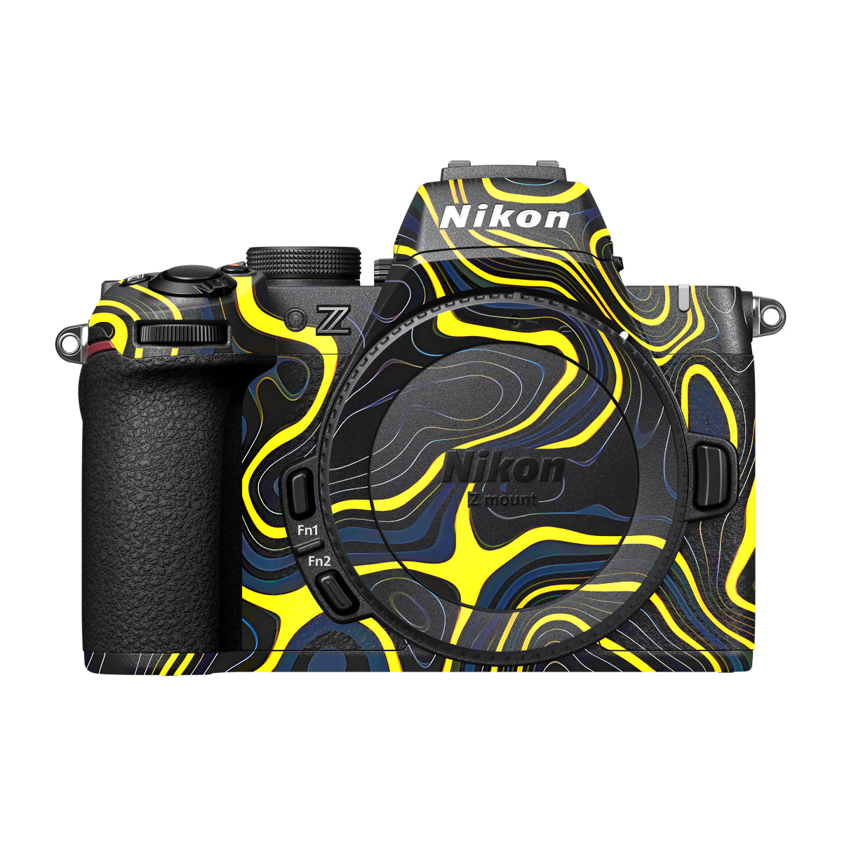 Neon Lava Contours Nikon Z50 II Camera Skin