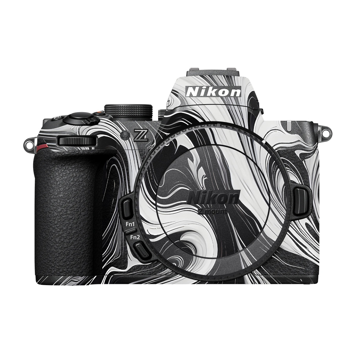 Black and White Marble Nikon Z50 II Camera Skin