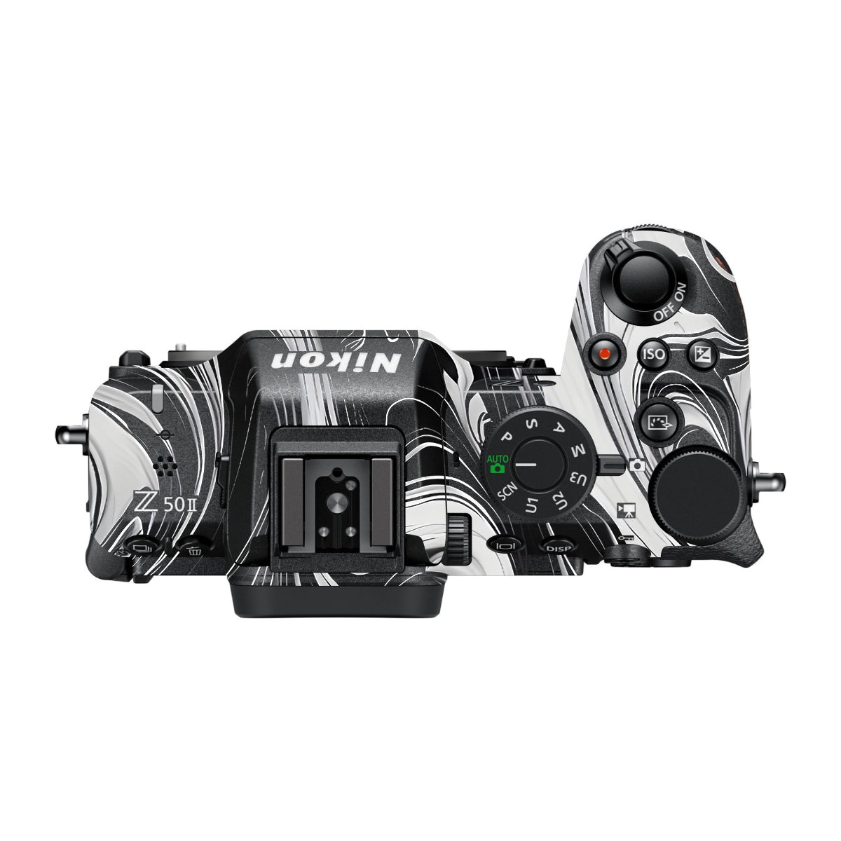 Black and White Marble Nikon Z50 II Camera Skin