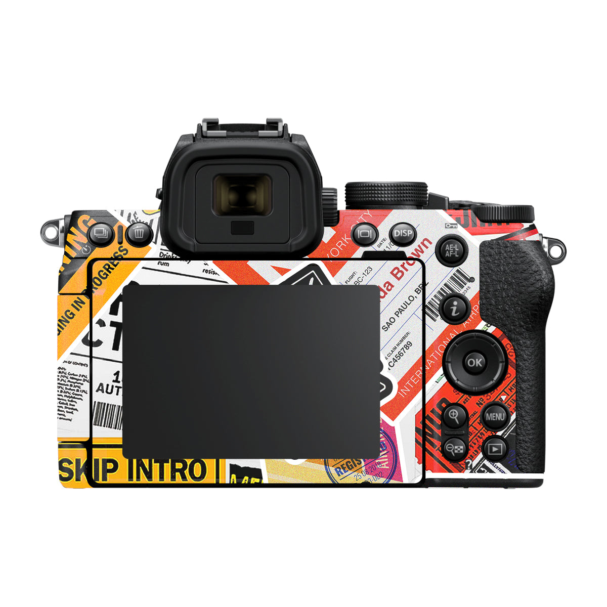 Tech Aesthetic Sticker Collage Nikon Z50 II Camera Skin