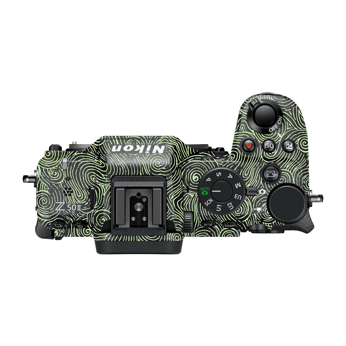 Green Spirals Nikon Z50 II Camera Skin