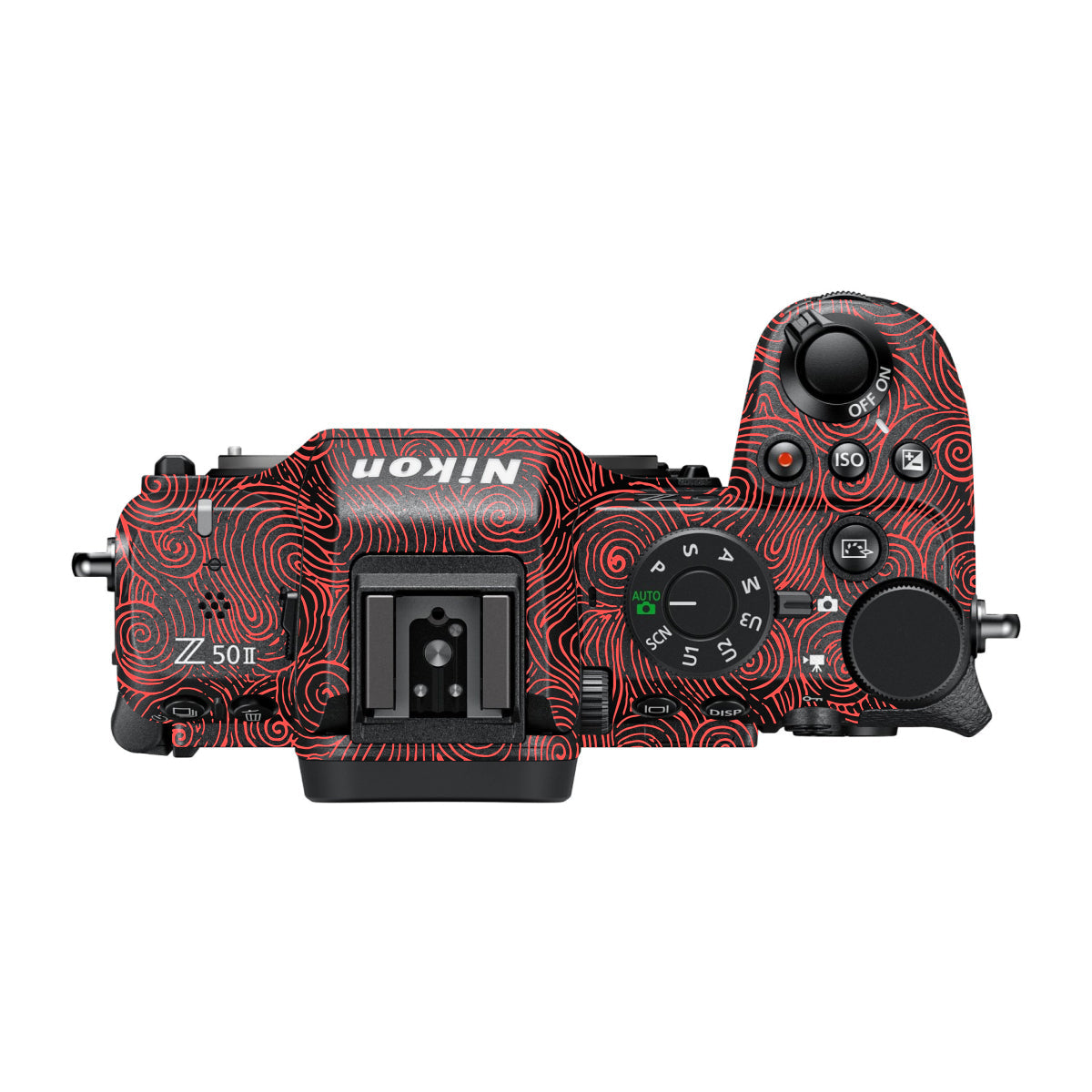 Red Spirals Nikon Z50 II Camera Skin