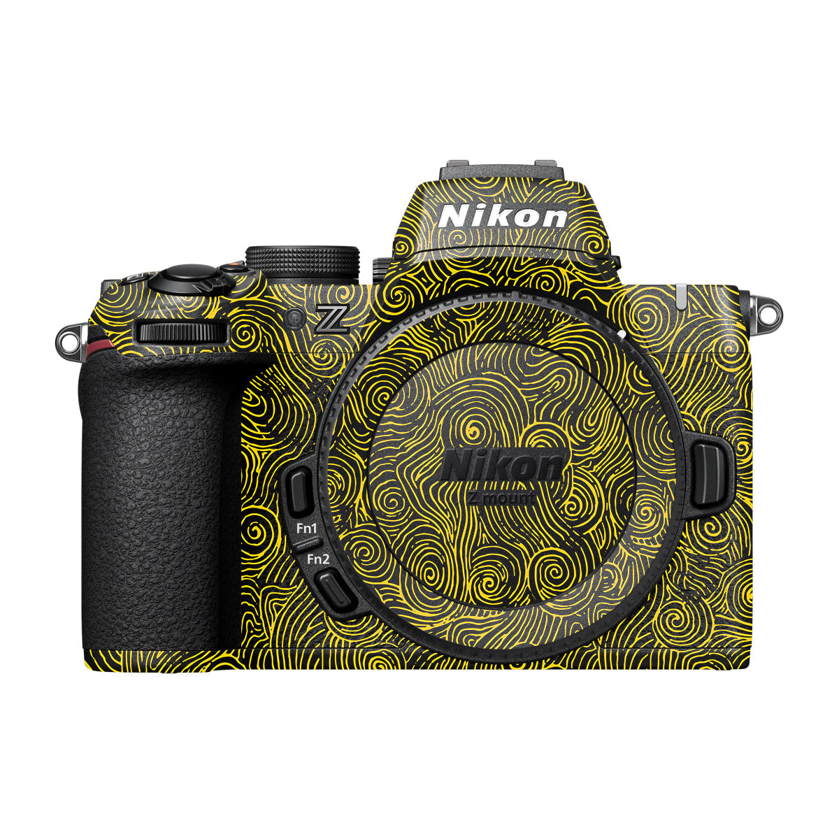 Yellow Spirals Nikon Z50 II Camera Skin