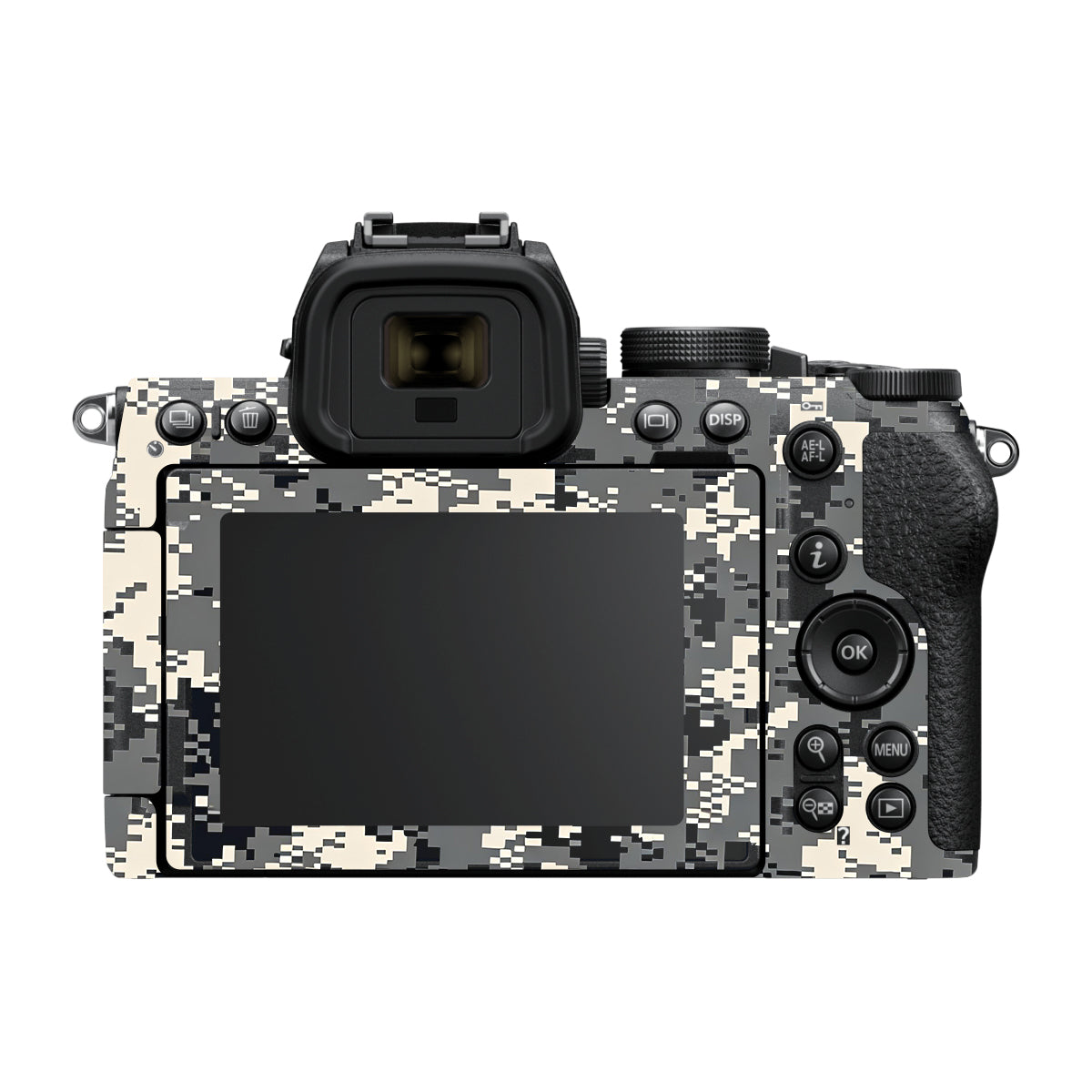 Grey Black Pixel Nikon Z50 II Camera Skin