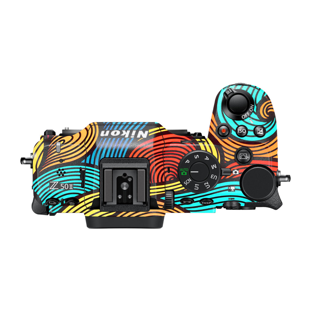 Retro Colorful Doodle Art Pattern Nikon Z50 II Camera Skin