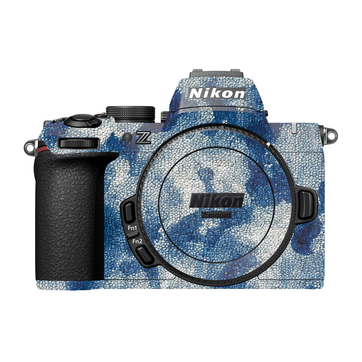Blue Watercolor Fabric Nikon Z50 II Camera Skin