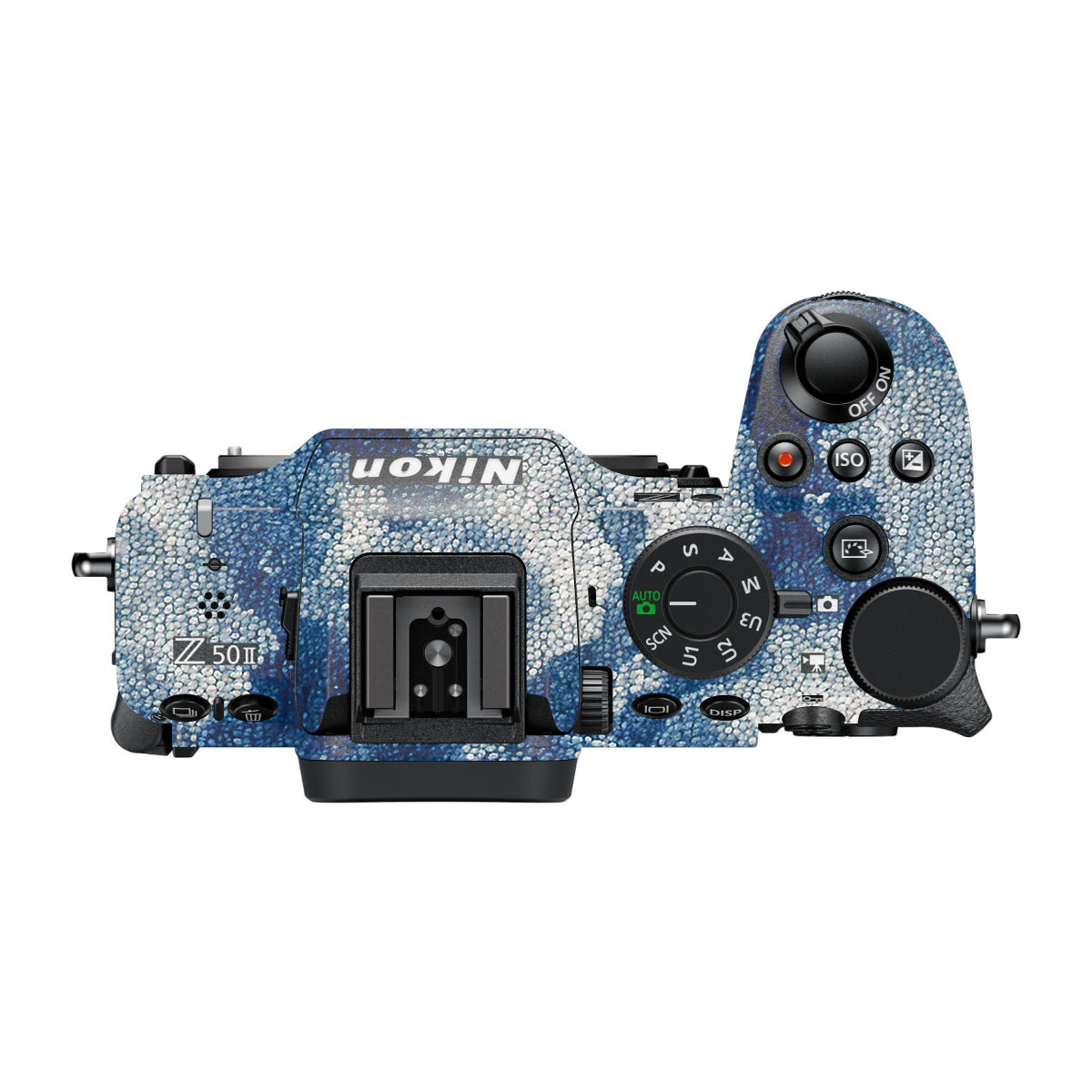 Blue Watercolor Fabric Nikon Z50 II Camera Skin