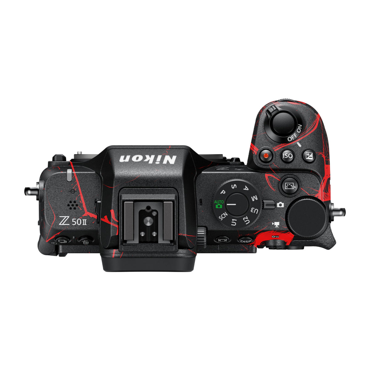 Red Neural Grid Nikon Z50 II Camera Skin