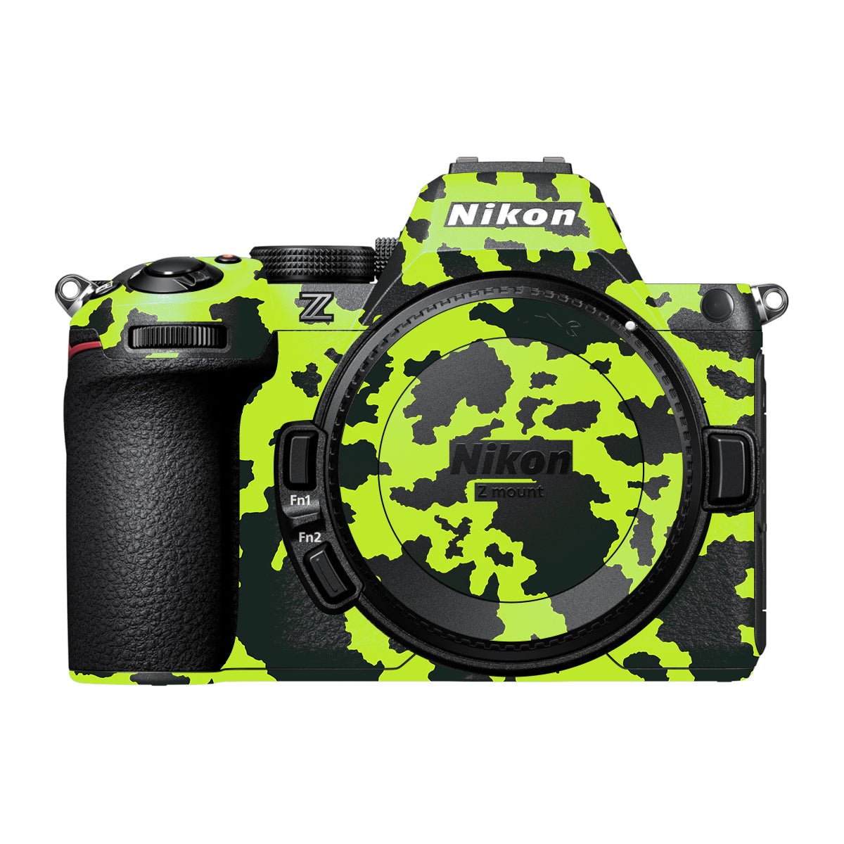 Neon Green Splatter Nikon Z5 II Camera Skin