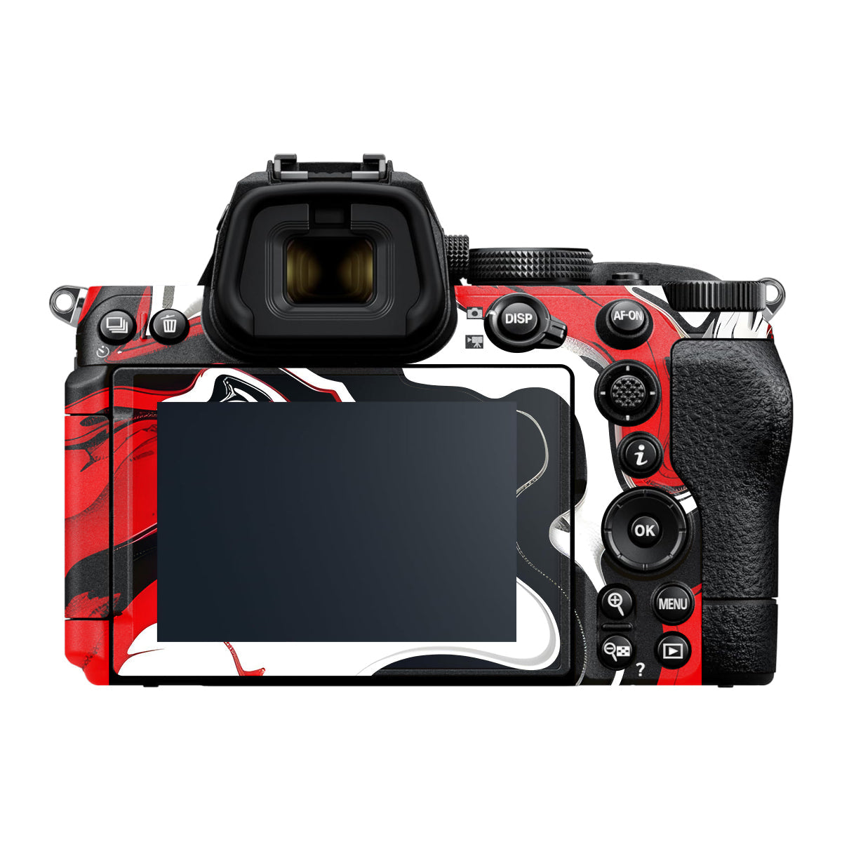 Scarlet and White Motion Nikon Z5 II Camera Skin