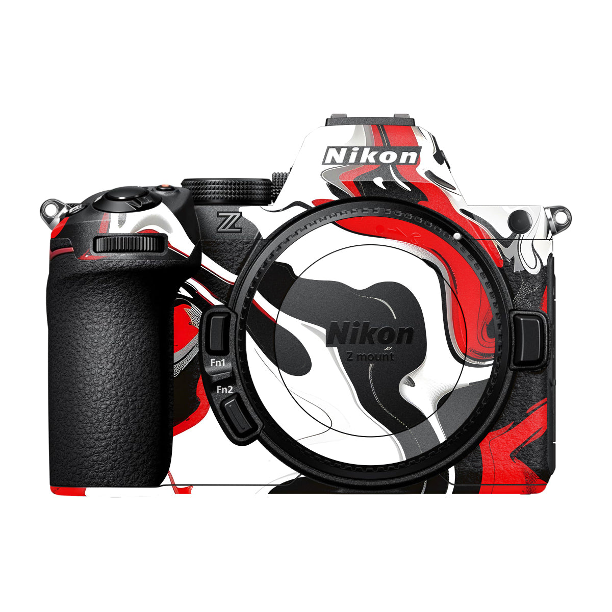 Scarlet and White Motion Nikon Z5 II Camera Skin