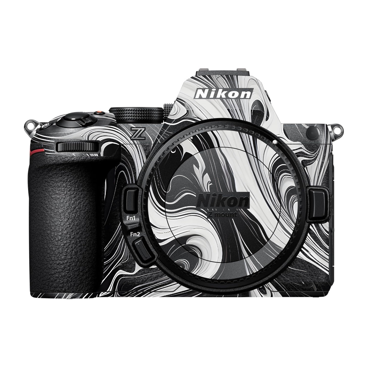 Black and White Marble Nikon Z5 II Camera Skin