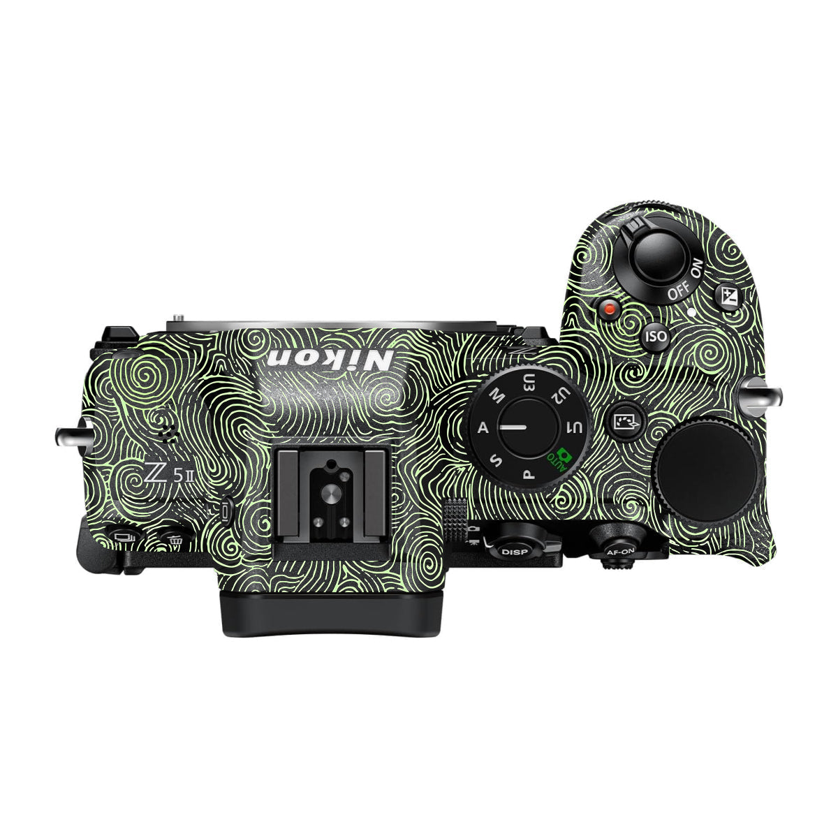 Green Spirals Nikon Z5 II Camera Skin