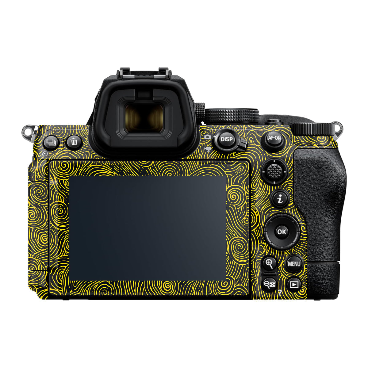 Yellow Spirals Nikon Z5 II Camera Skin