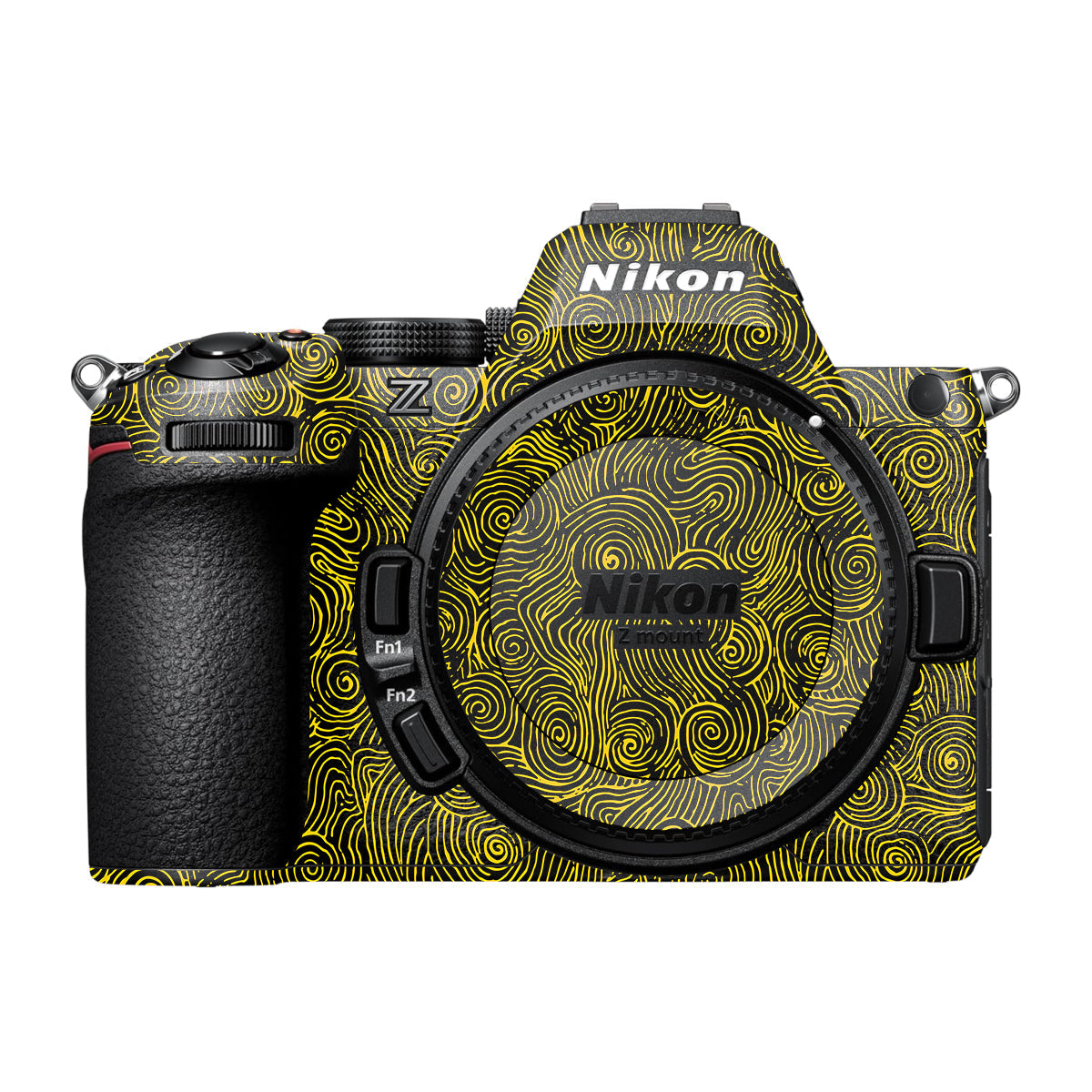 Yellow Spirals Nikon Z5 II Camera Skin