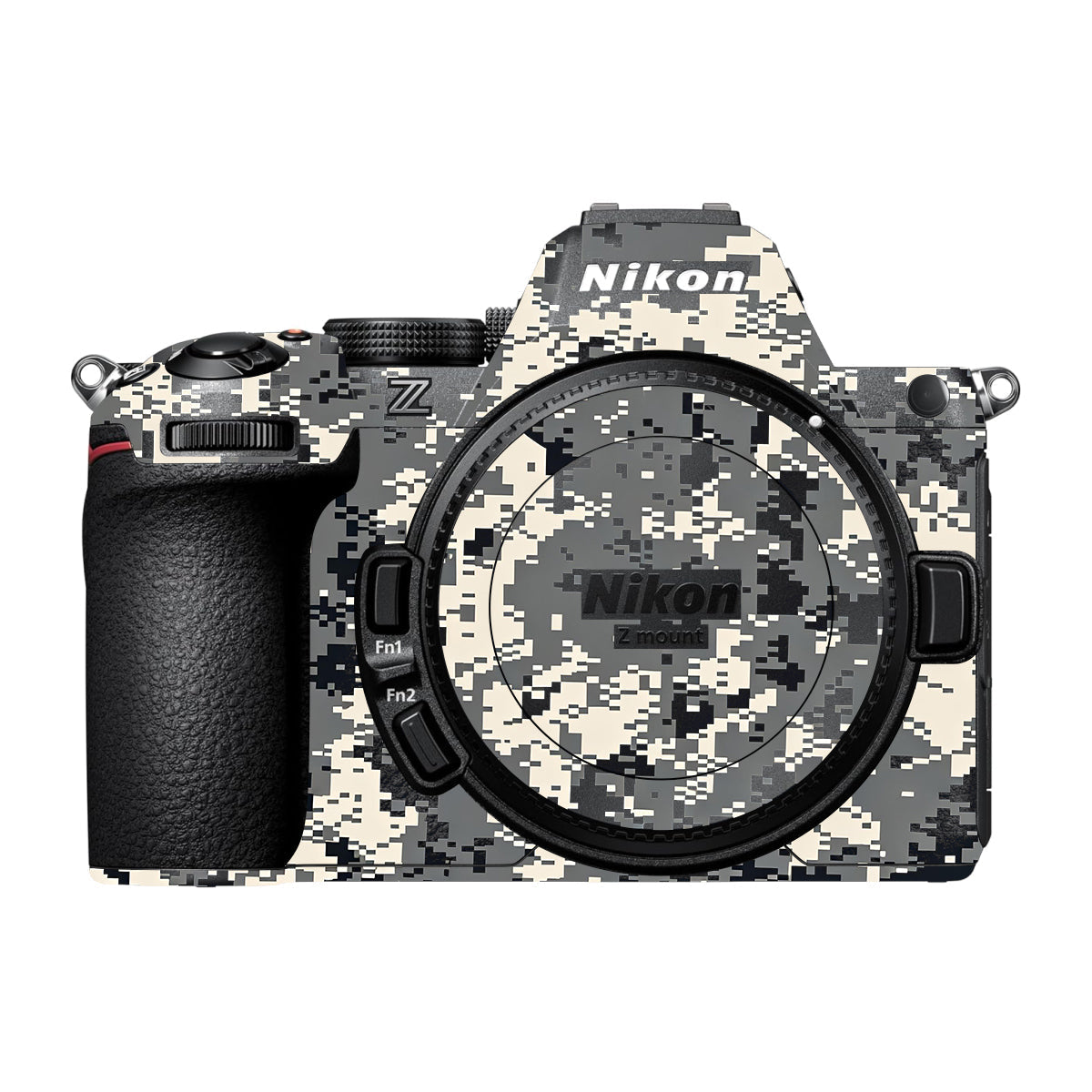 Grey Black Pixel Nikon Z5 II Camera Skin