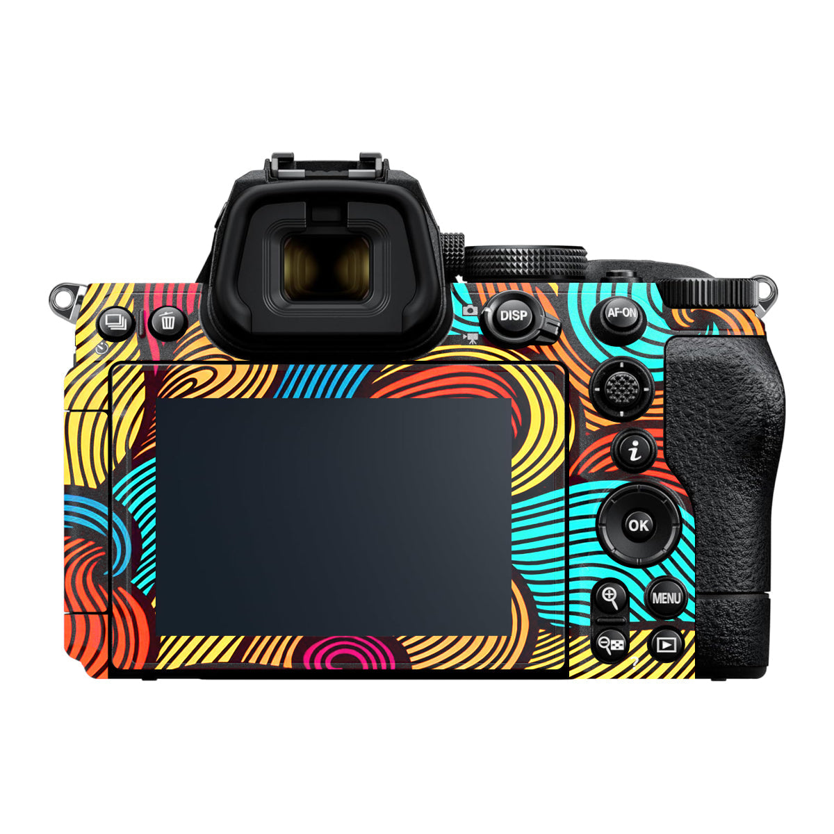 Retro Colorful Doodle Art Pattern Nikon Z5 II Camera Skin