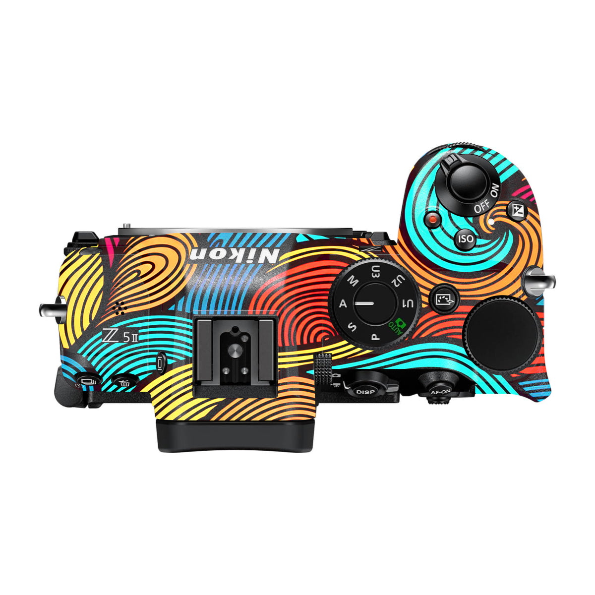 Retro Colorful Doodle Art Pattern Nikon Z5 II Camera Skin