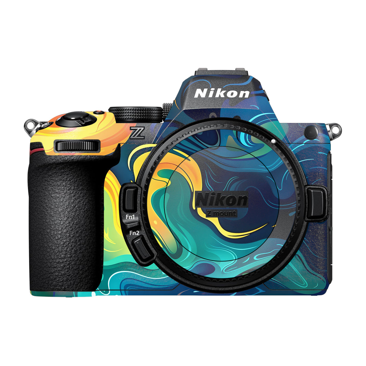 Rainbow Liquid Fusion Nikon Z5 II Camera Skin