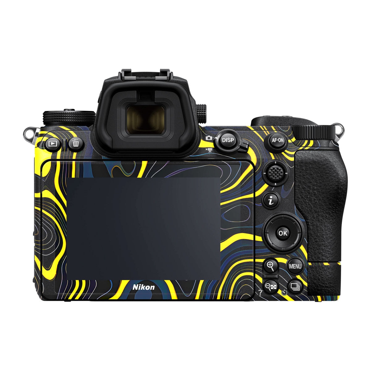 Neon Lava Contours Nikon Z6 Camera Skin