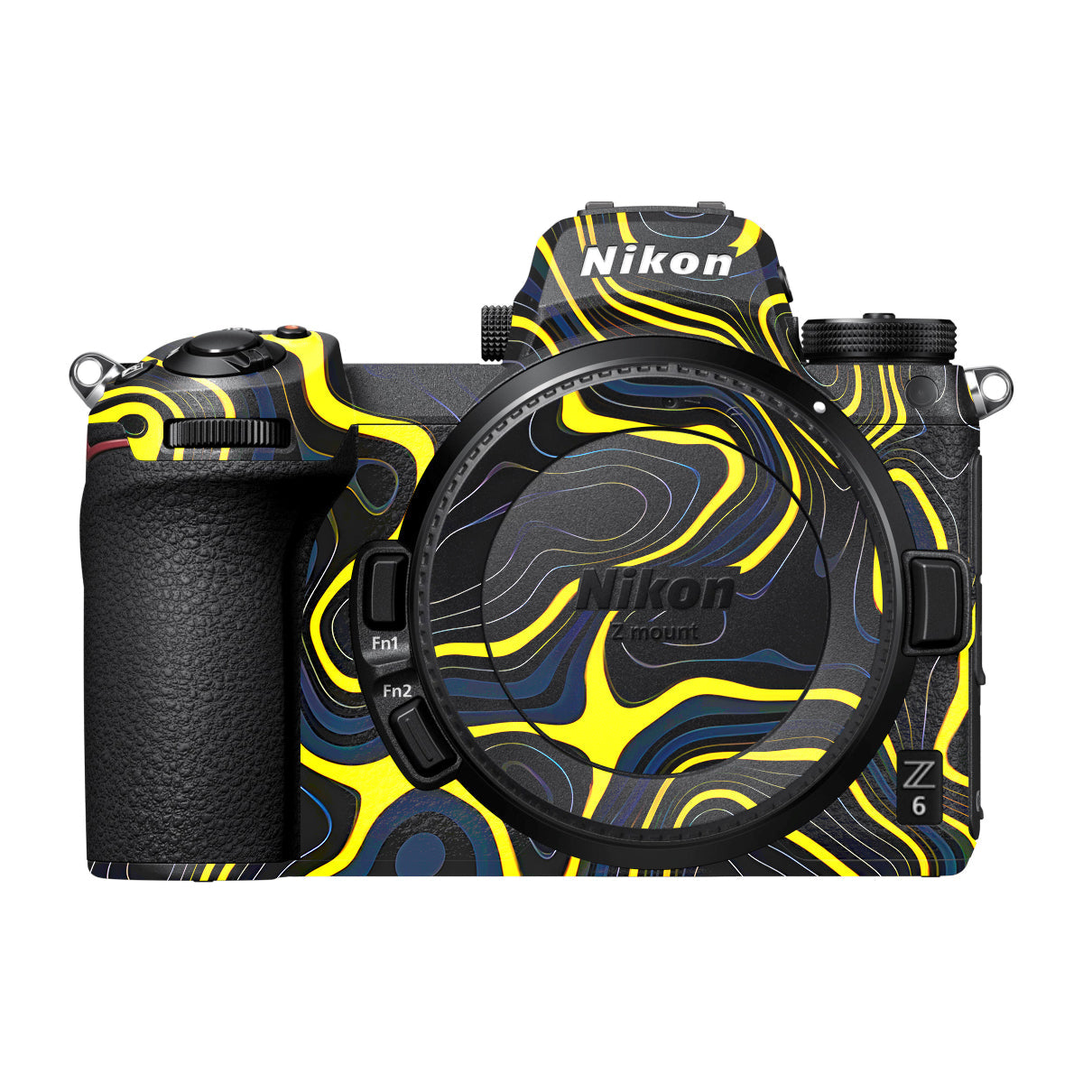 Neon Lava Contours Nikon Z6 Camera Skin