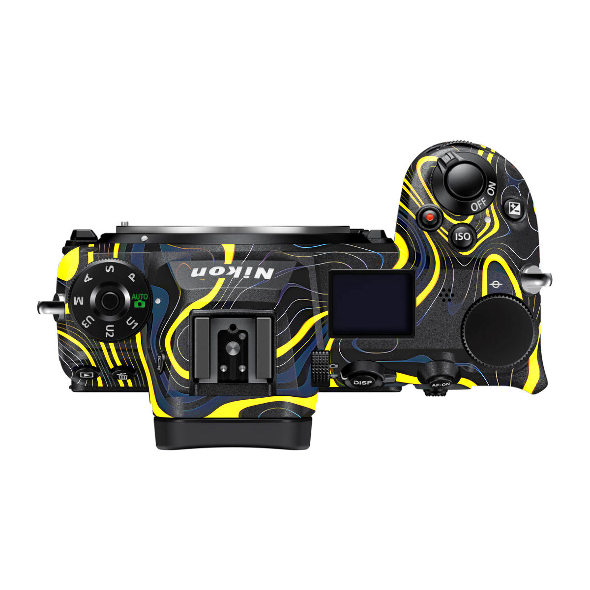 Neon Lava Contours Nikon Z6 Camera Skin