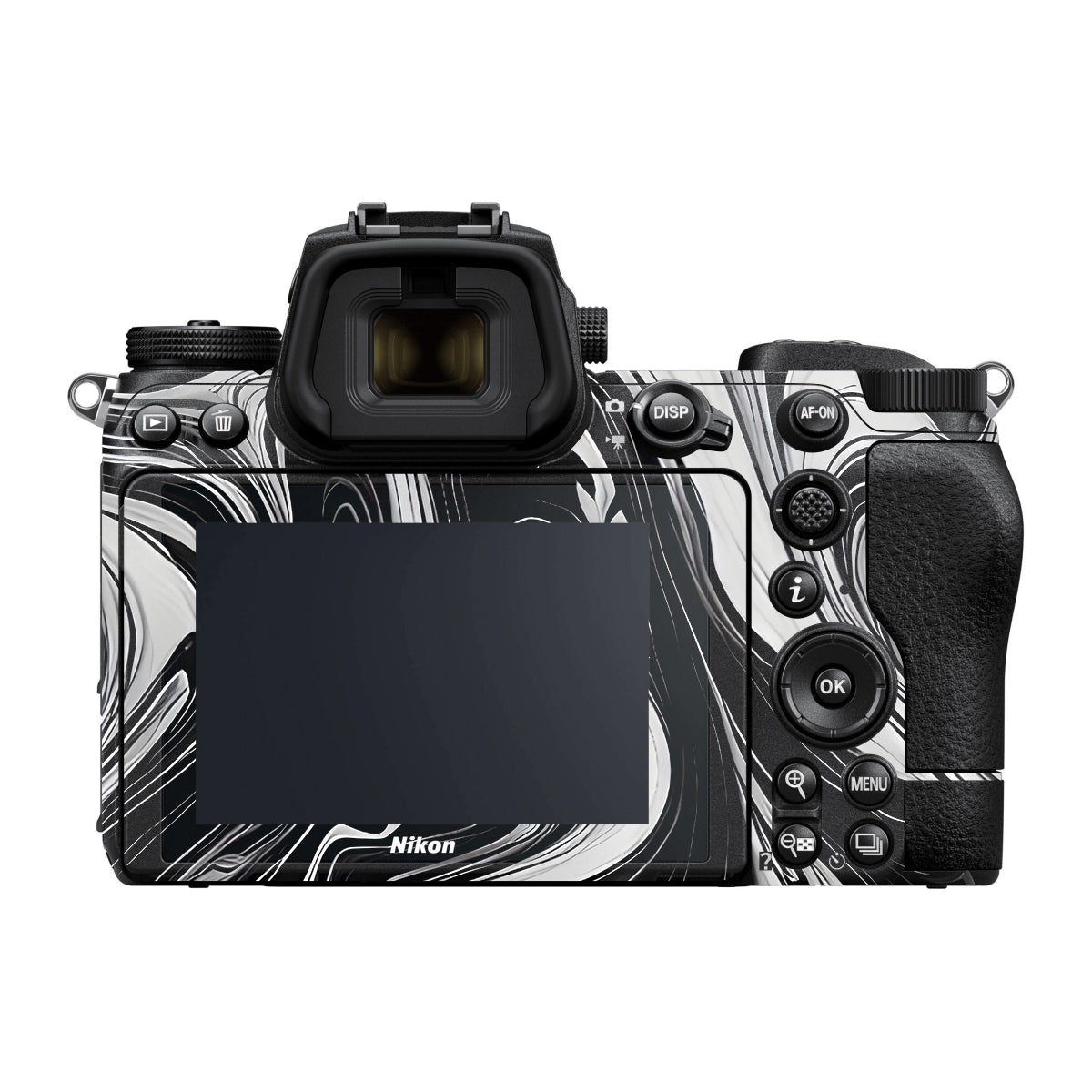 Black and White Marble Nikon Z6 Camera Skin