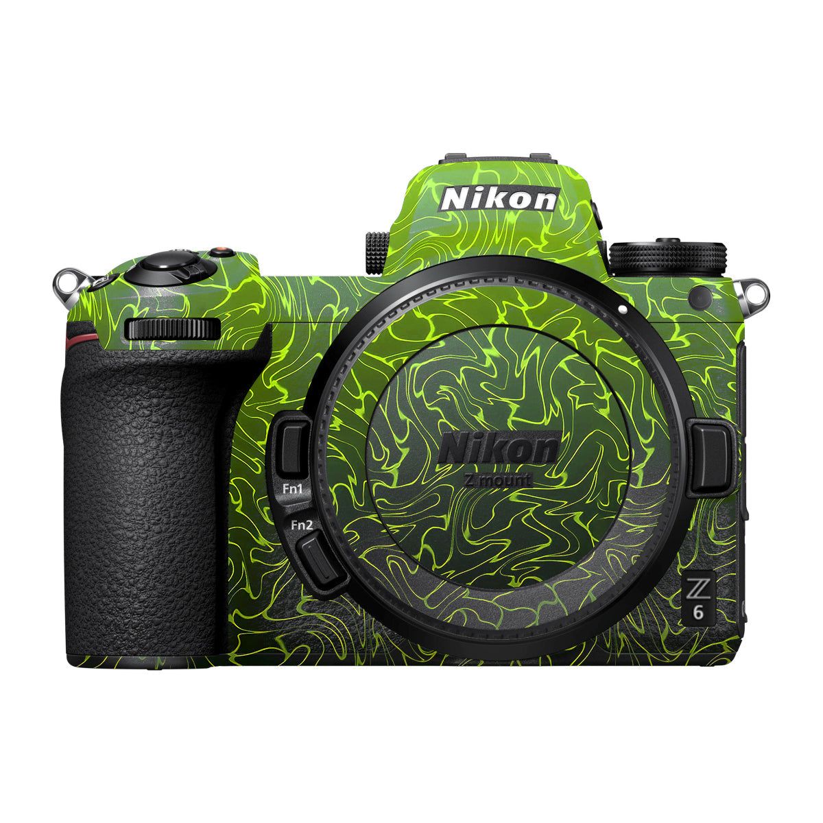 Lime Yellow to Black Gradient Nikon Z6 Camera Skin