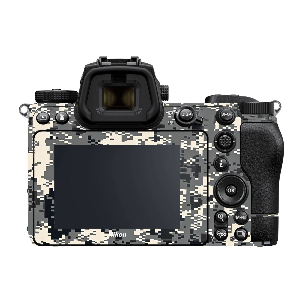 Grey Black Pixel Nikon Z6 Camera Skin
