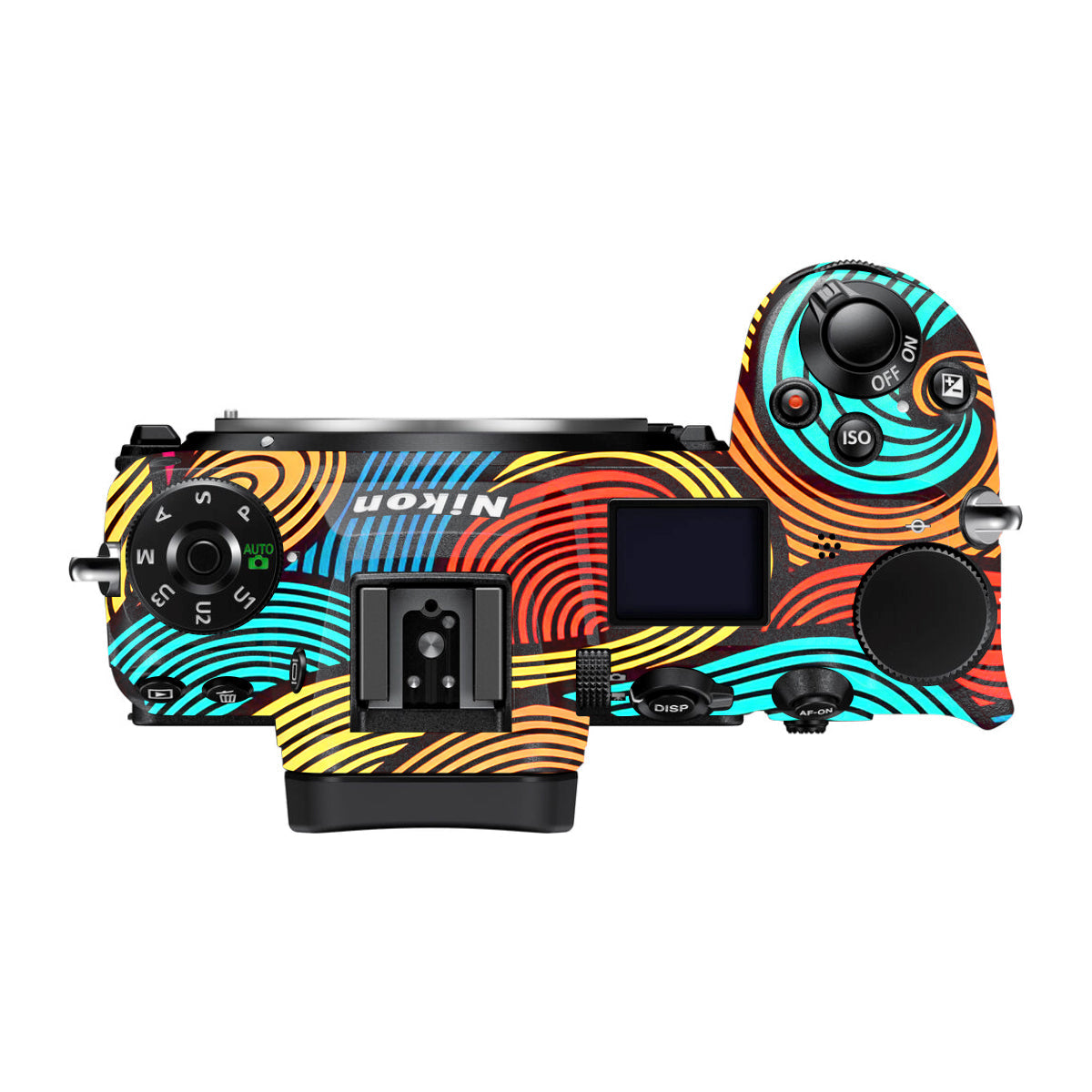 Retro Colorful Doodle Art Pattern Nikon Z6 II Camera Skin