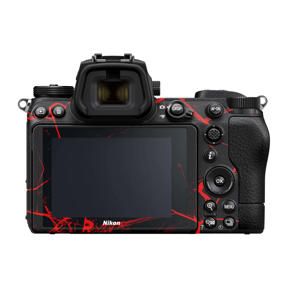 Red Neural Grid Nikon Z6 II Camera Skin