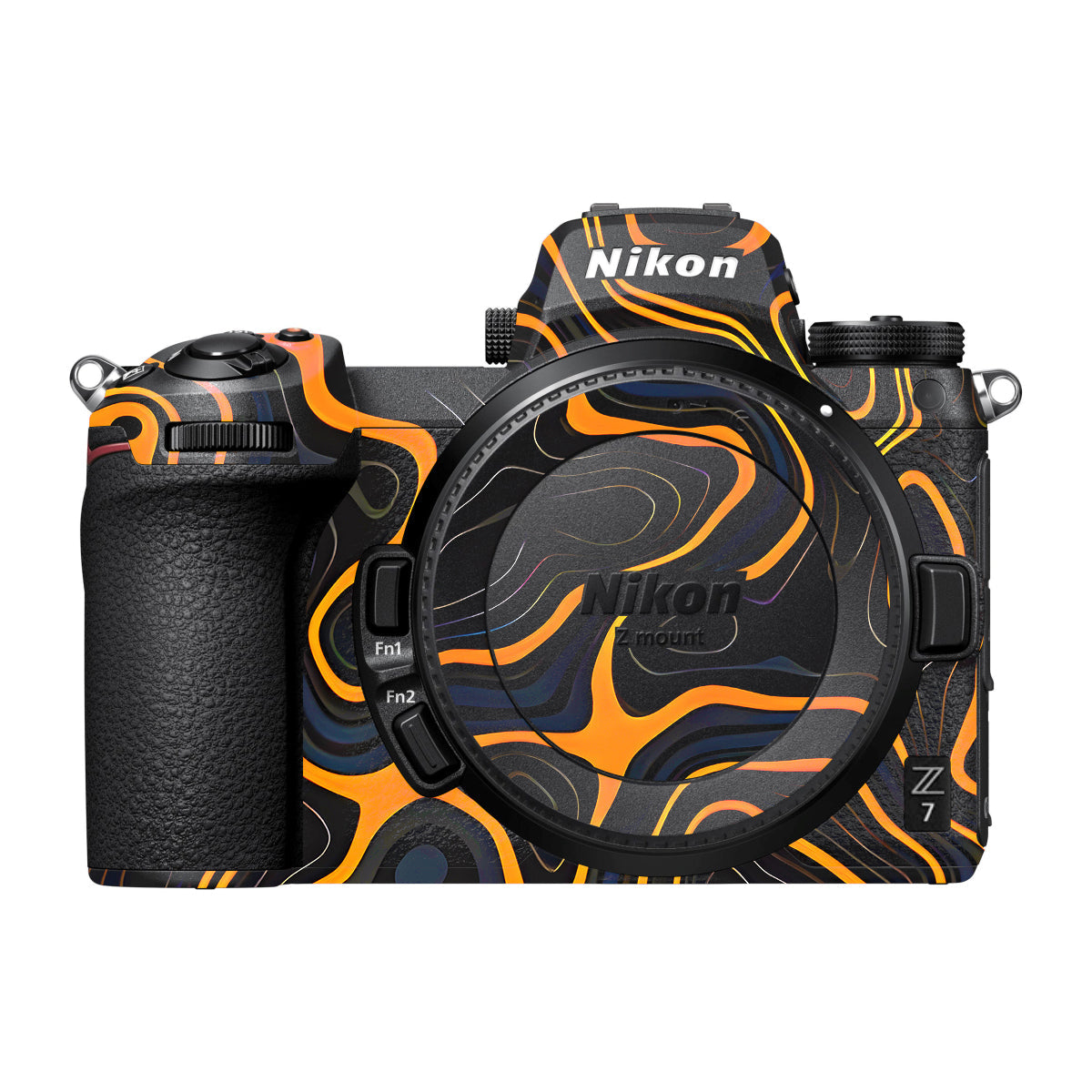 Amber Topographic Waves Nikon Z7 Camera Skin