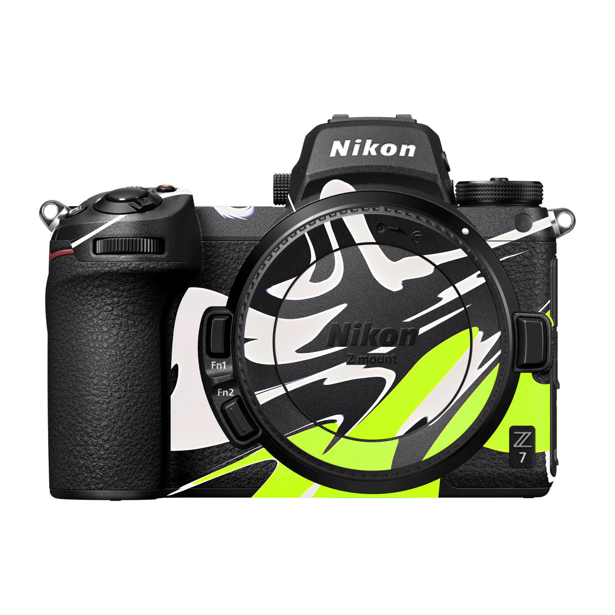 Neon Green and Black Pattern Nikon Z7 Camera Skin