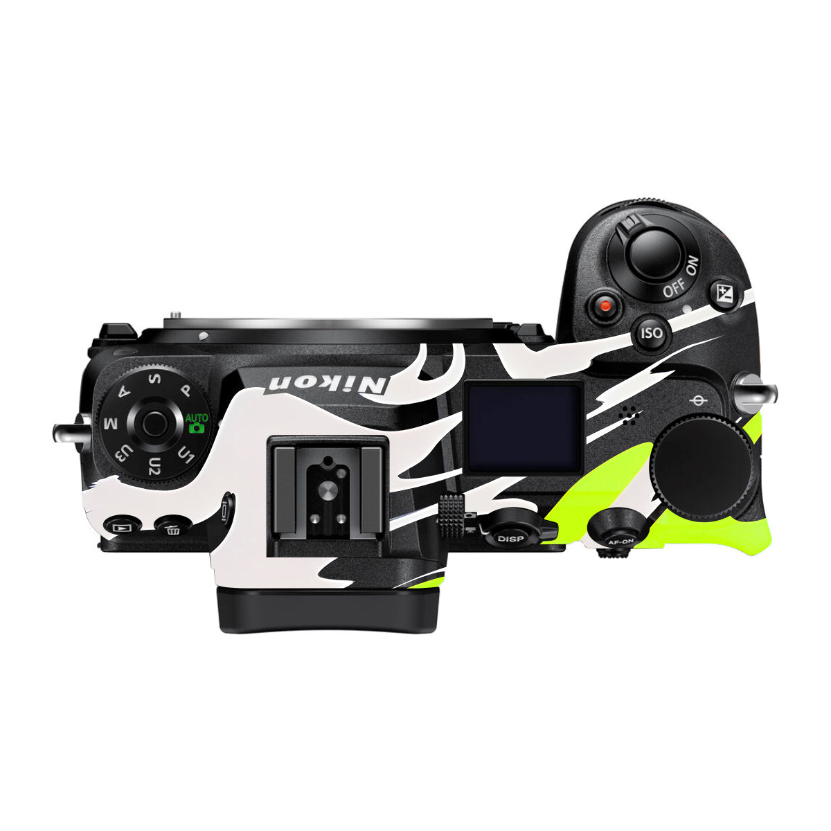Neon Green and Black Pattern Nikon Z7 Camera Skin