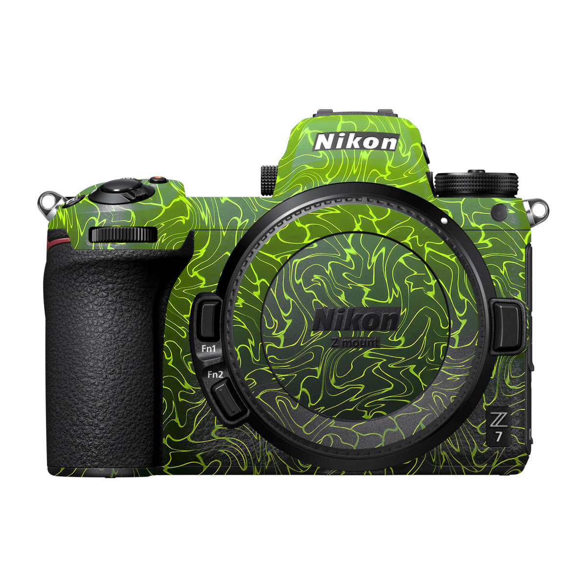 Lime Yellow to Black Gradient Nikon Z7 Camera Skin