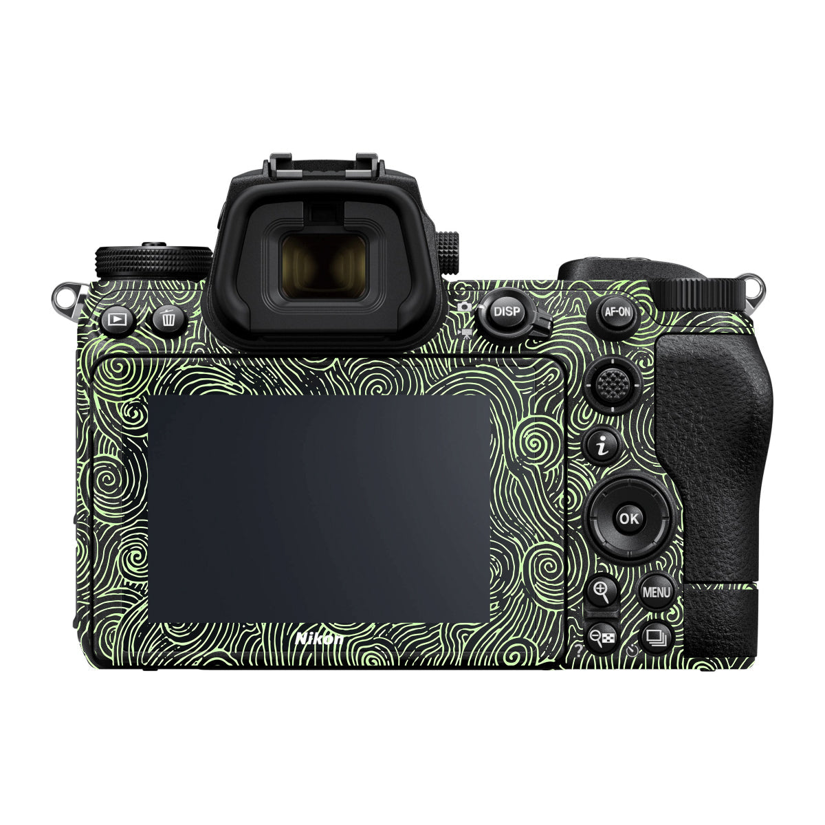 Green Spirals Nikon Z7 Camera Skin