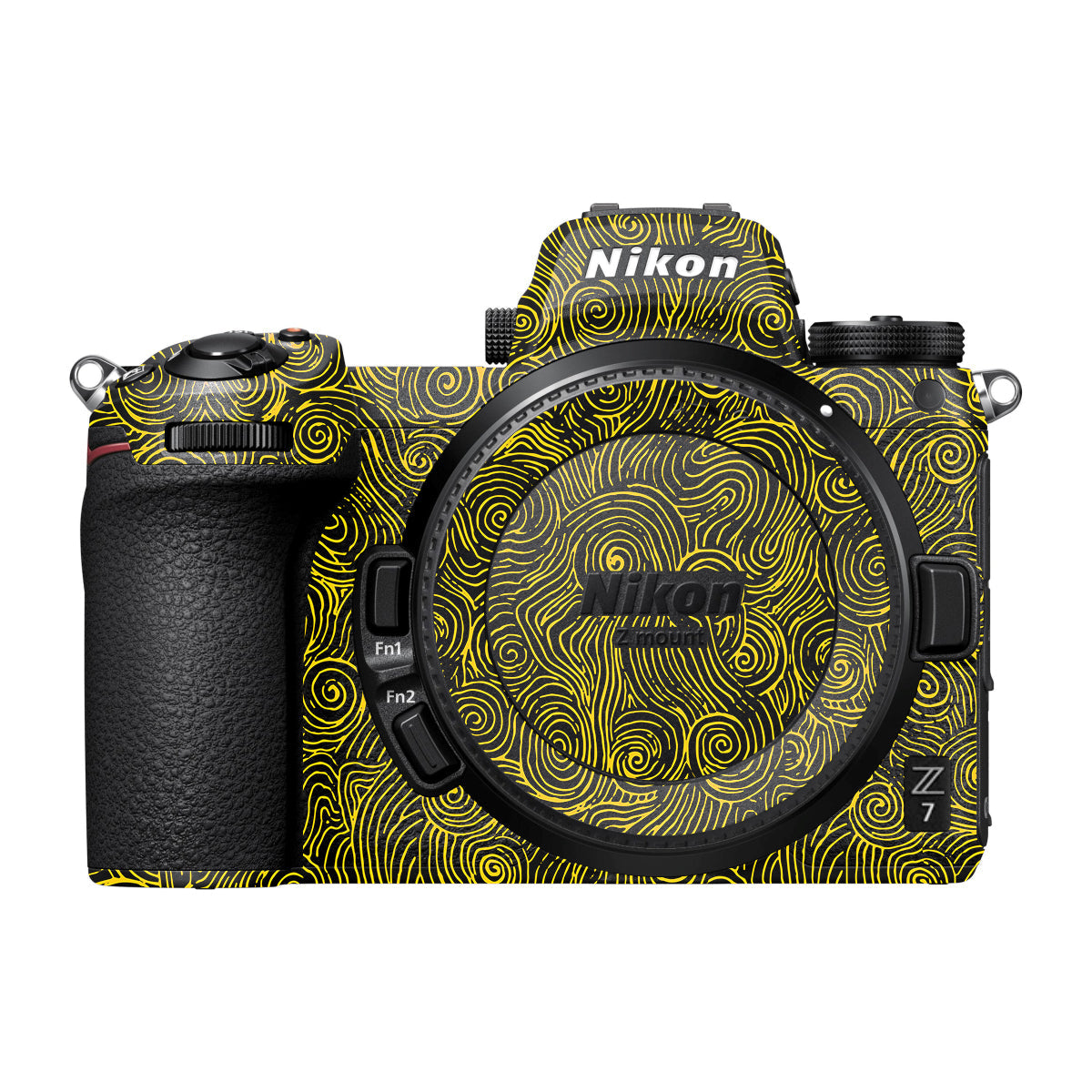 Yellow Spirals Nikon Z7 Camera Skin