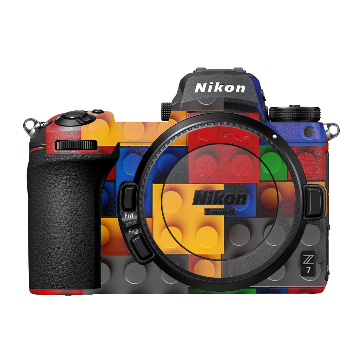 Colorful LEGO Brick Wall Pattern Nikon Z7 Camera Skin