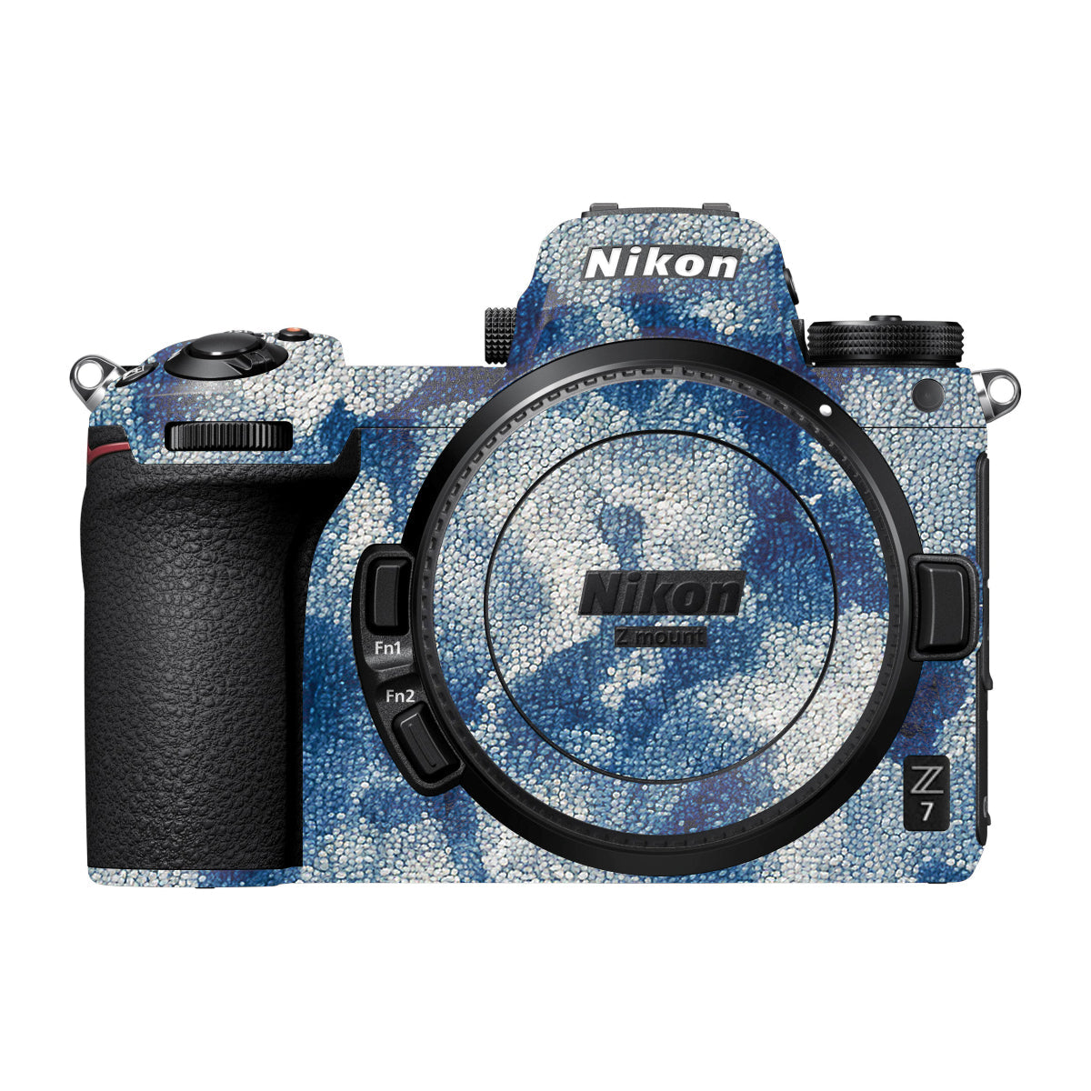 Blue Watercolor Fabric Nikon Z7 Camera Skin