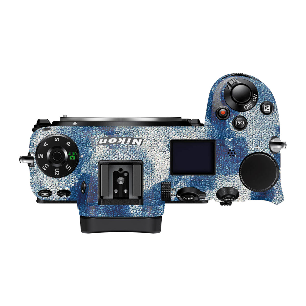 Blue Watercolor Fabric Nikon Z7 Camera Skin