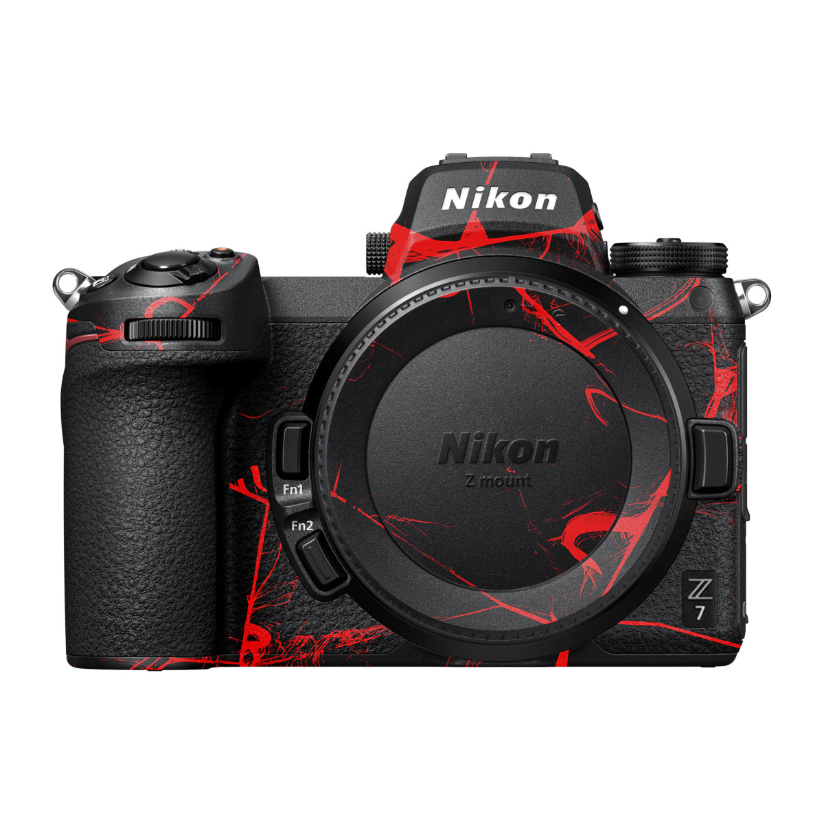 Red Neural Grid Nikon Z7 Camera Skin