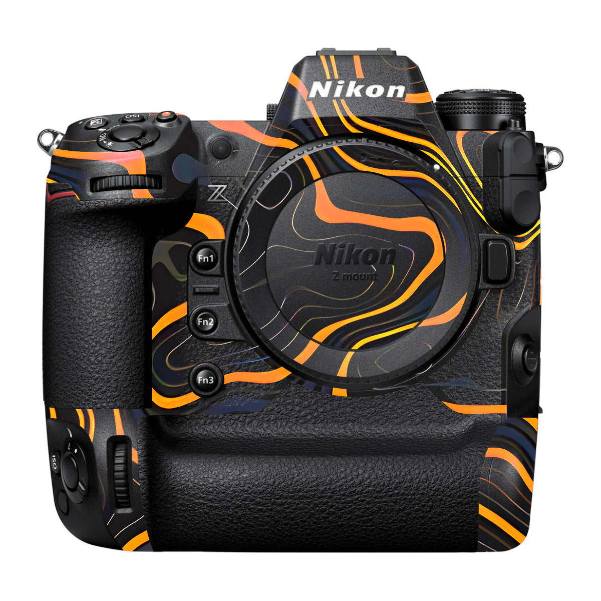 Amber Topographic Waves Nikon Z9 Camera Skin