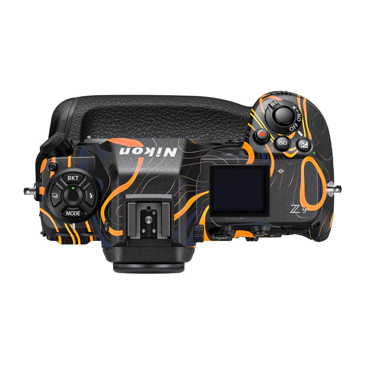 Amber Topographic Waves Nikon Z9 Camera Skin