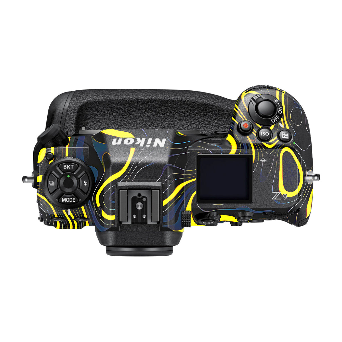Neon Lava Contours Nikon Z9 Camera Skin
