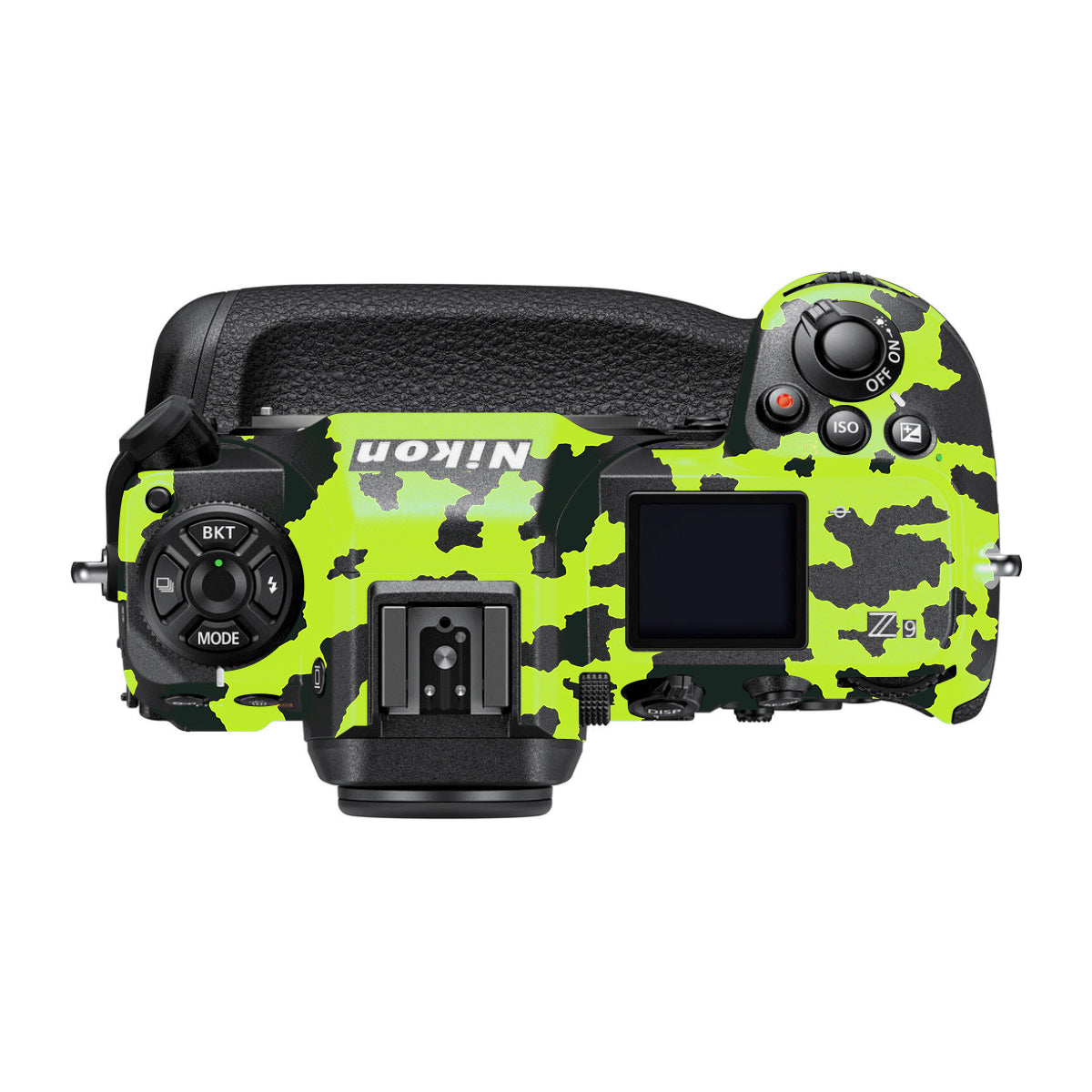 Neon Green Splatter Nikon Z9 Camera Skin